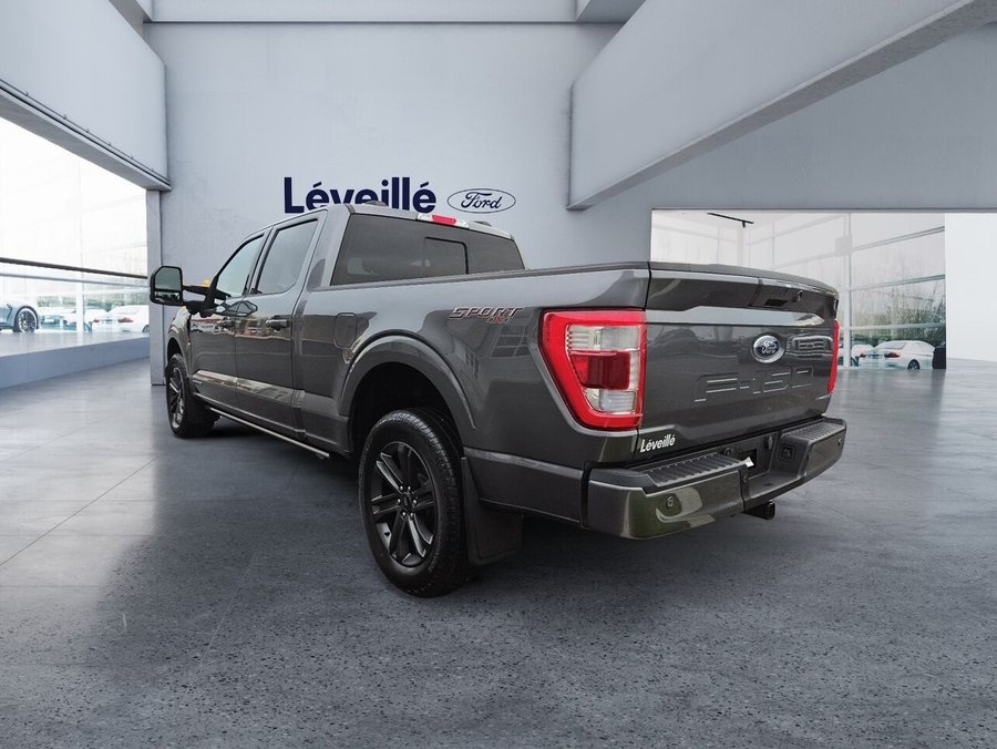 2023 Ford F-150 LARIAT POWERBOOST ** 502A ** TOIT PANO ** SORT ** 20P ** GROS MIRROIRS ** 6,5 pi Grey