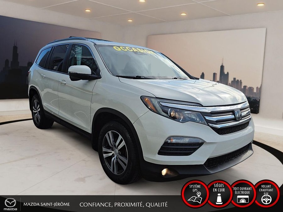Honda Pilot EX-L | NAVIGATION | CUIR | TOIT OUVRANT | AWD | 2017 Blanc