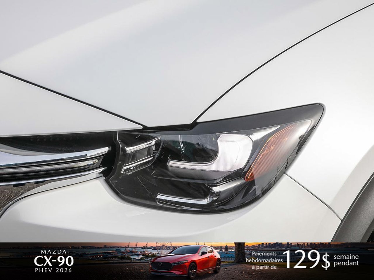 Mazda CX-90 hybride rechargeable JM3KKDHA3T1388919 2026 Blanc rhodium métallisé Mirabel - photo #7