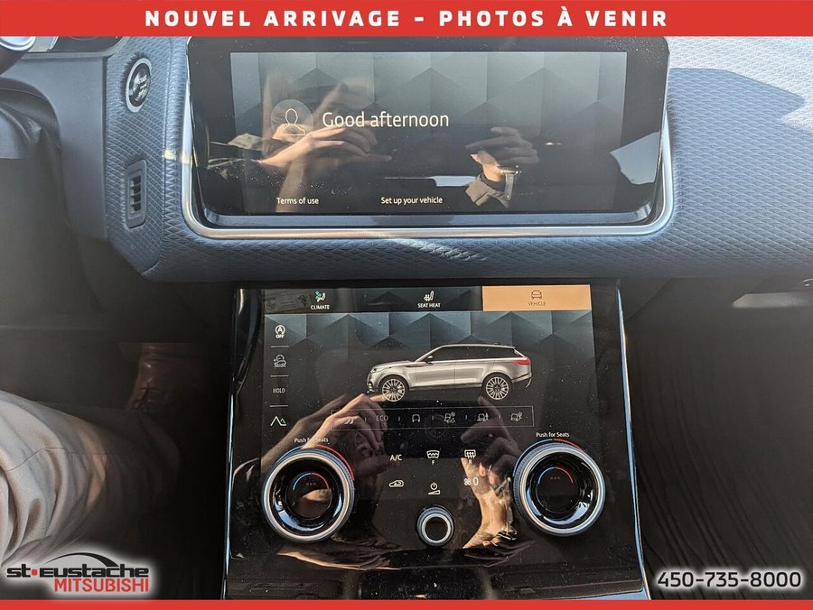 Land Rover Range Rover Velar S P250-cuir bleu-toit pano-sièges et volant chauffant-carplay/android auto 2022 Noir