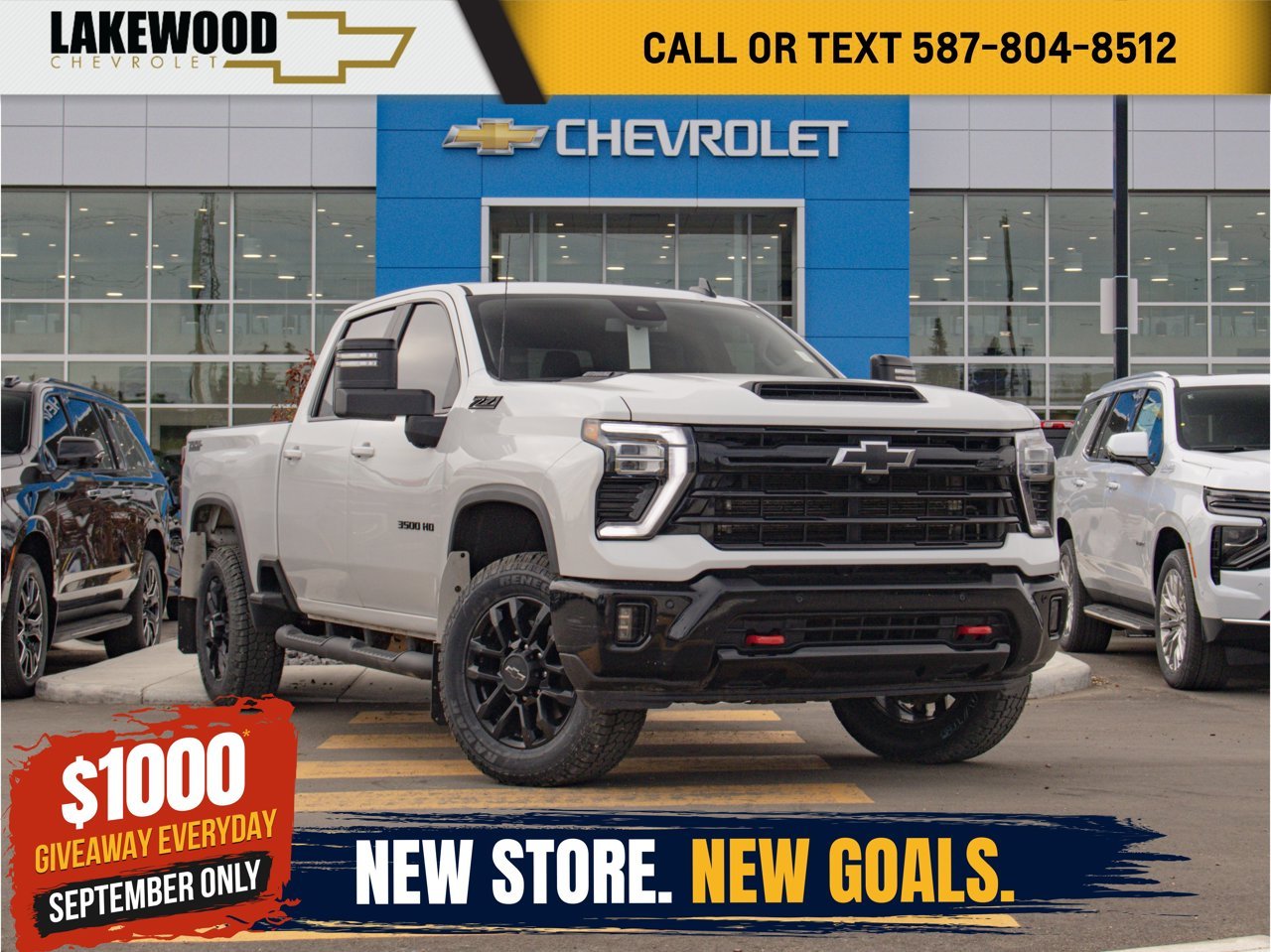 2025 Chevrolet Silverado 3500HD 4WD Crew Cab 159 LT White Sherwood Park - photo #0