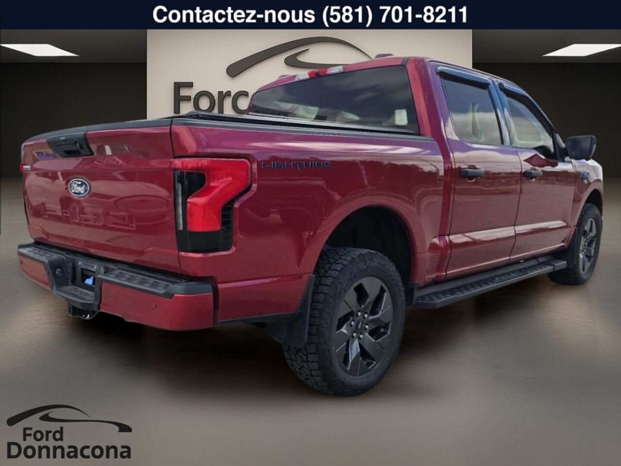 2024 Ford F-150 Lightning Red  - photo #4