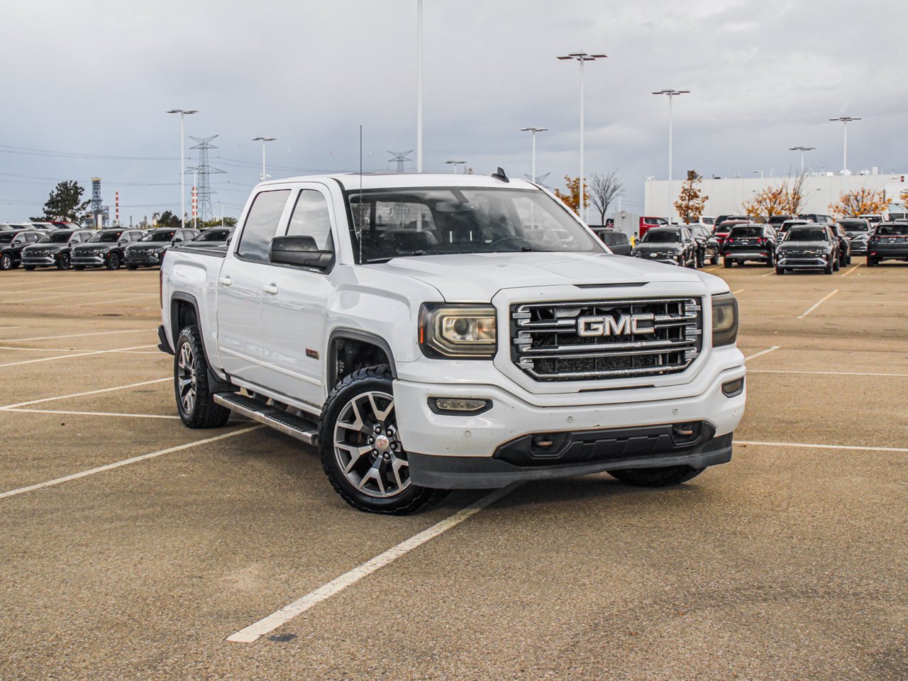 2016 GMC Sierra 1500 4WD Crew Cab 143.5 SLT White Sherwood Park - photo #1