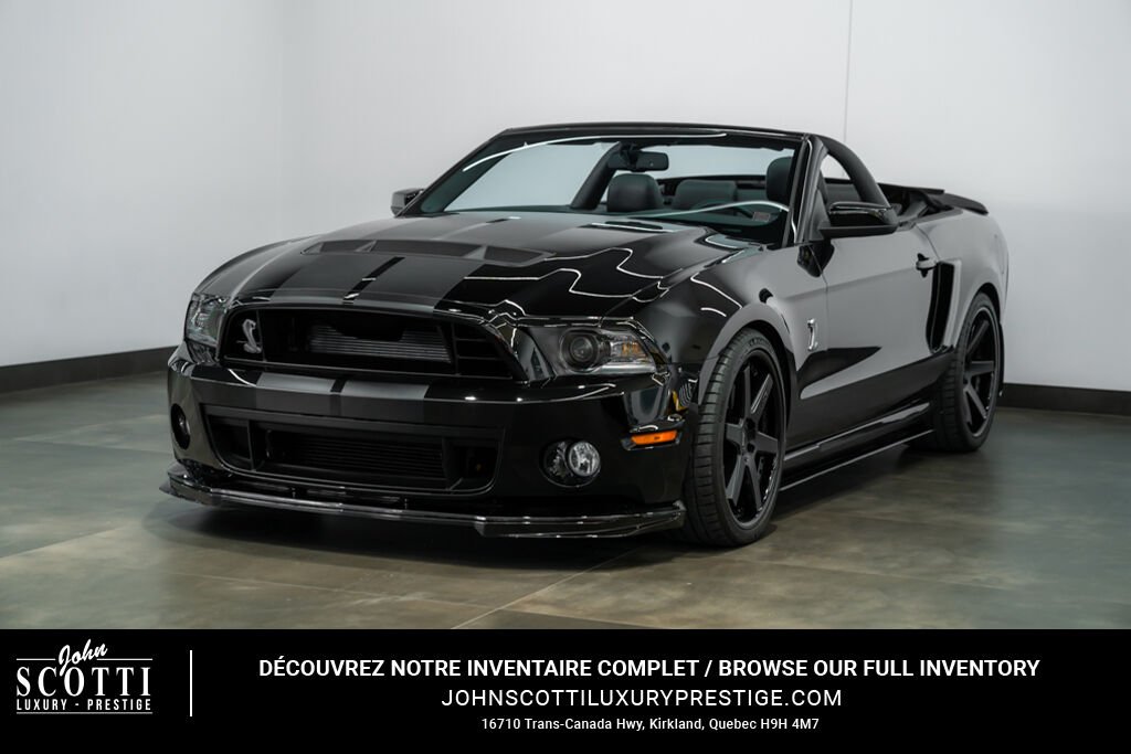 Ford Mustang 2dr Conv Shelby GT500 | Exhaust upgrade 2010 Noir Kirkland - photo #0