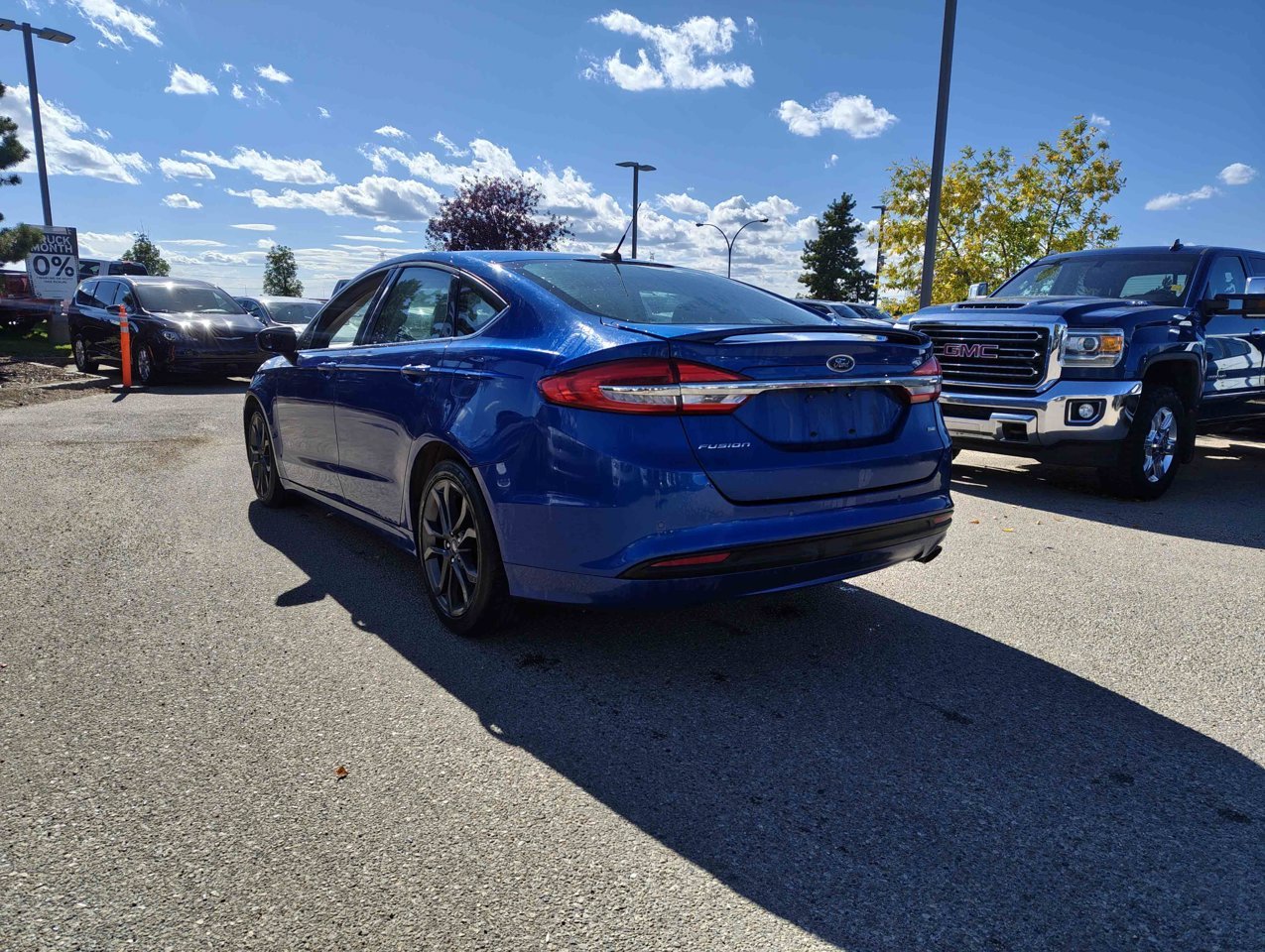 2018 Ford Fusion SE FWD Blue Sherwood Park - photo #4