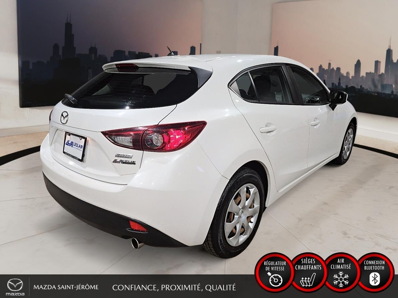 Mazda Mazda3 Sport GX | JAMAIS ACCIDENTÉ | A/C 2016 Blanc Saint-Jérôme - photo #5