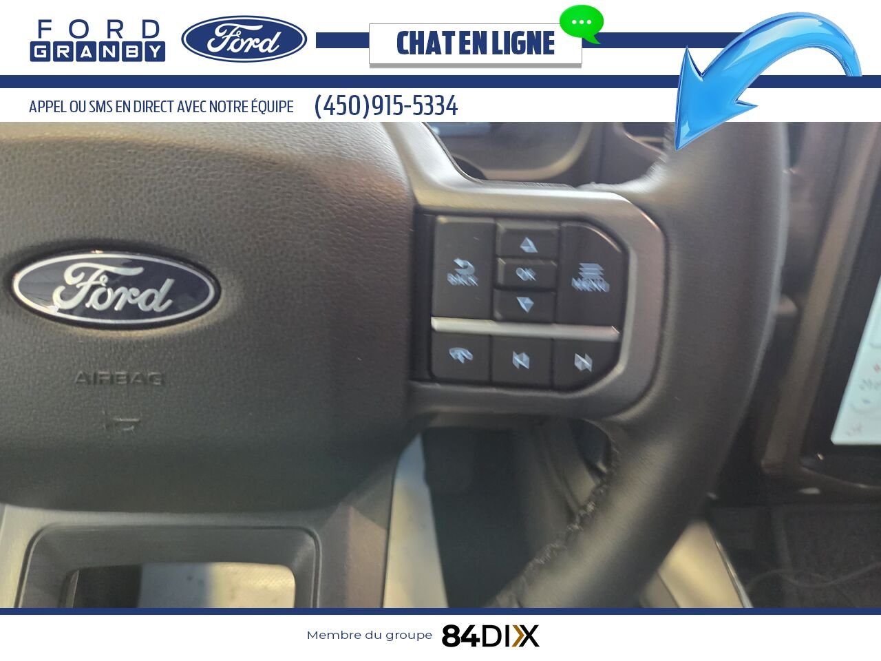 2025 Ford F-150 LIGHTNING LARIAT, CUIR, TOIT White Granby - photo #11