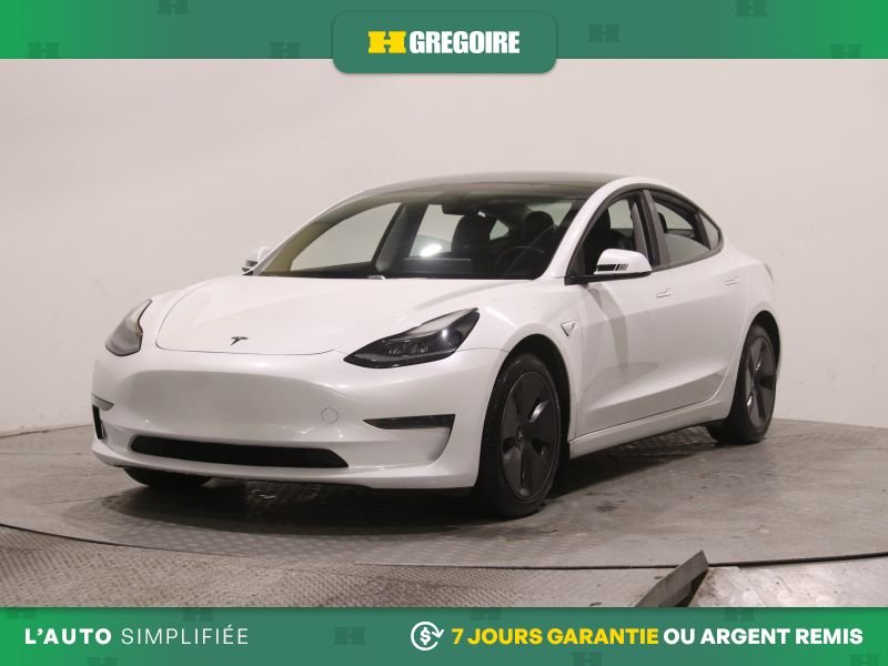 2021 Tesla Model 3 White Laval - photo #2