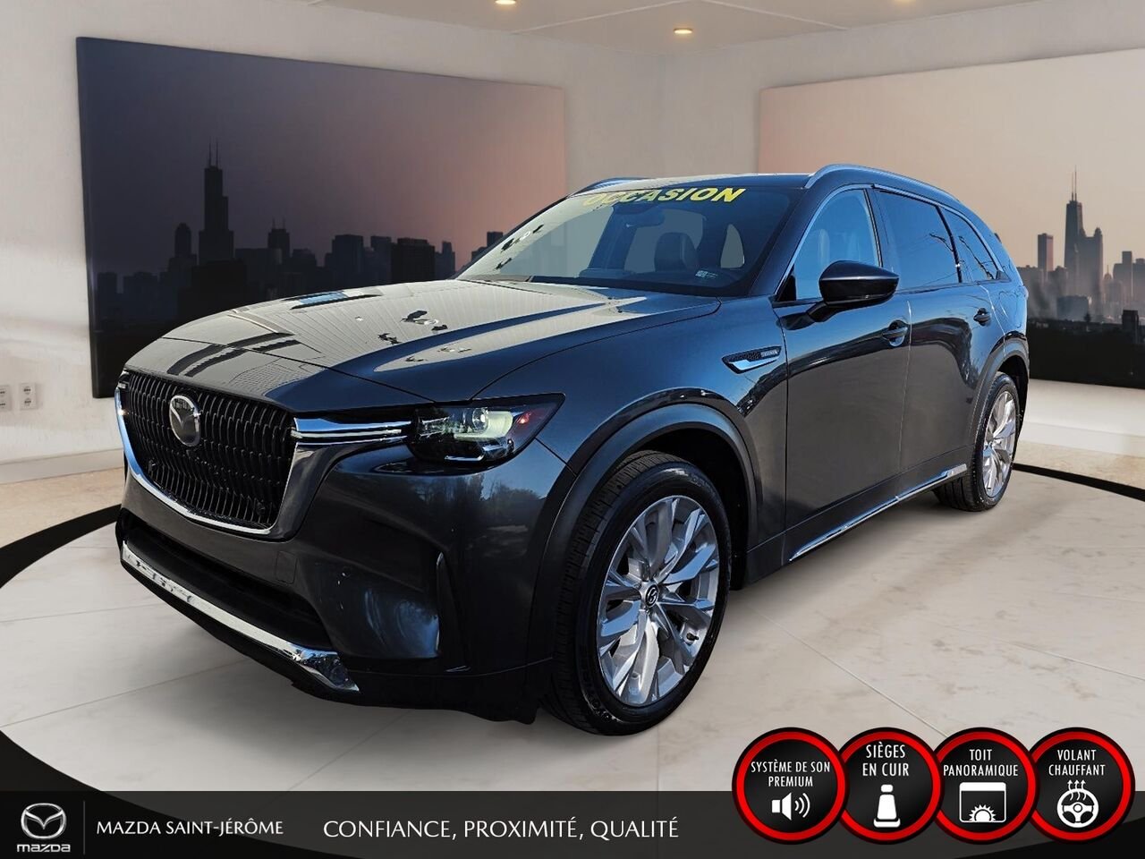 2024 Mazda CX-90 hybride léger GT-P | AWD | TOIT PANORAMIQUE | CUIR NAPPA | BOSE | MAGS Grey Saint-Jérôme - photo #0