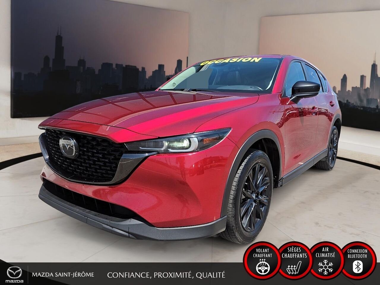 Mazda CX-5 Édition Kuro | TOIT OUVRANT | AWD | CUIR | 2023 Rouge Saint-Jérôme - photo #0