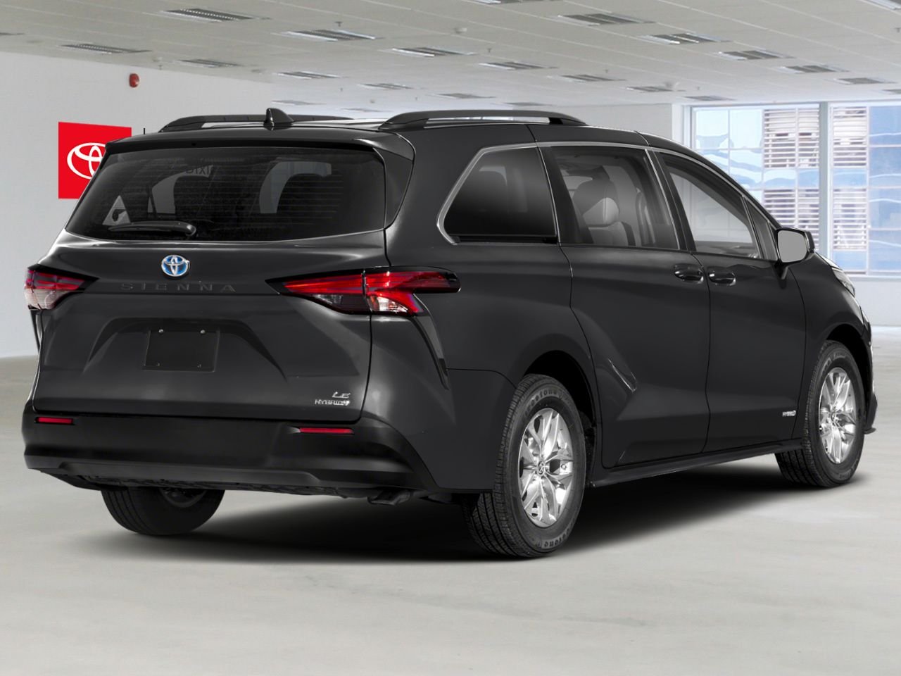 2023 Toyota Sienna HYBRID LE AWD / HEATED SEATS / TOYOTA SAFETY SENSE / CARPLAY AND ANDROID AUTO Black Mississauga - photo #2