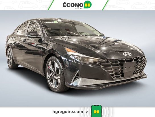2021 Hyundai Elantra ULTIMATE A/C CUIR TOIT CAM RECUL NAV MAGS Black
