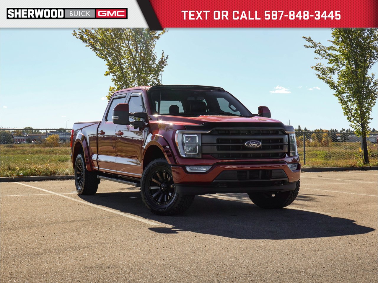 2021 Ford F-150 LARIAT 4WD SuperCrew 6.5' Box Red Sherwood Park - photo #0
