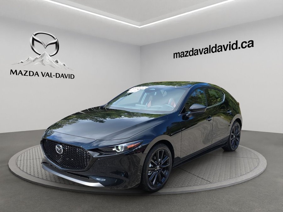 2026 Mazda Mazda3 Sport GT avec moteur turbo BA TI i-ACTIV Jet Black Mica