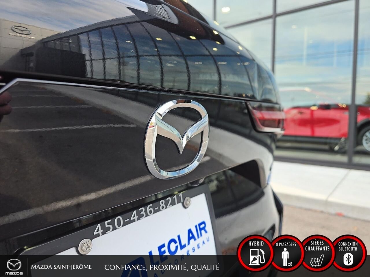 2024 Mazda CX-90 hybride rechargeable GS | 1 PROPRIÉTAIRE | JAMAIS ACCIDENTÉ | HYBRIDE RECHARGEABLE | AWD | DÉMARREUR À DISTANCE Black Saint-Jérôme - photo #7