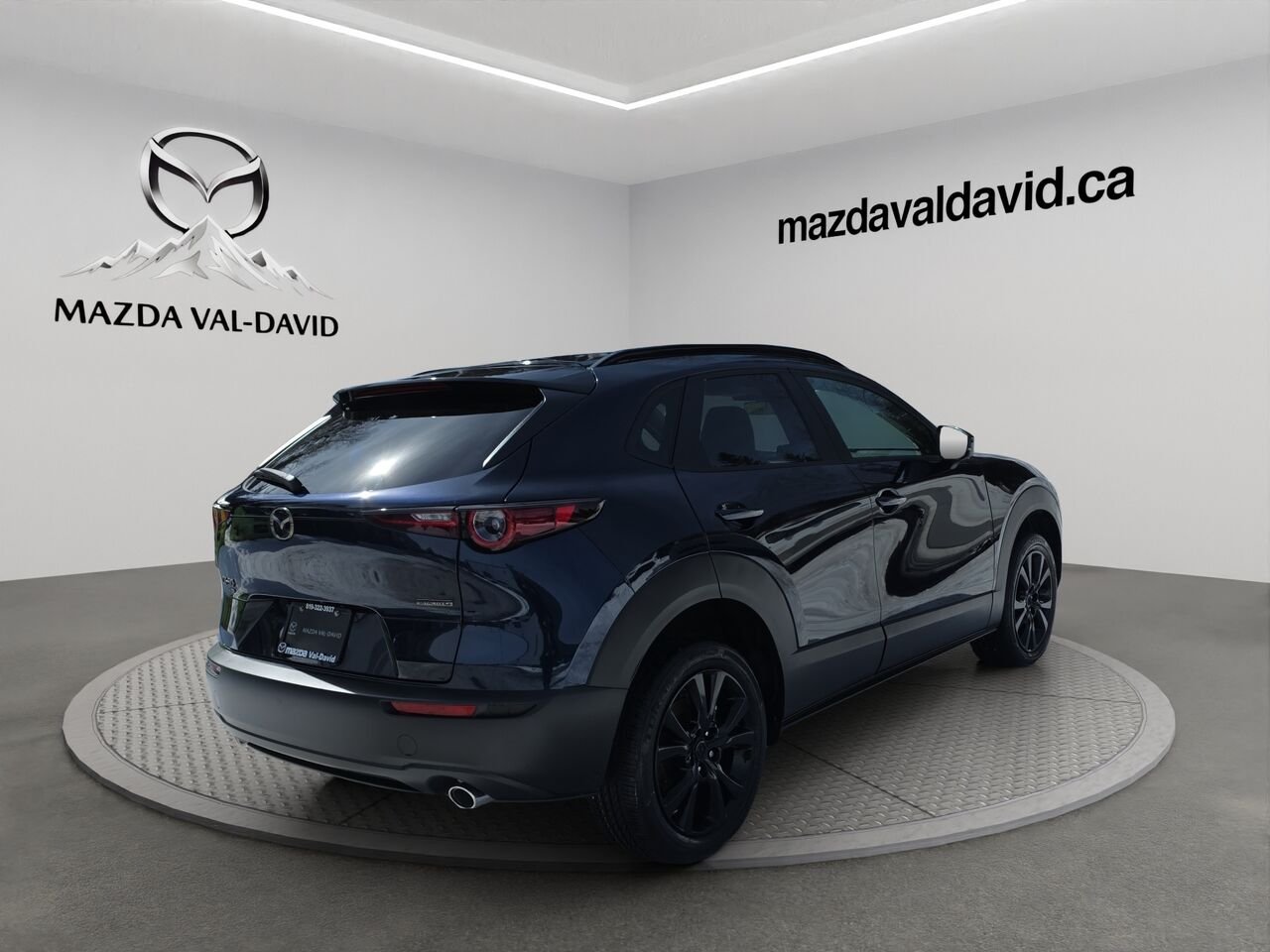 Mazda CX-30 GS AWD 2.5 S Kuro AWD, Toit ouvrant, Sièges en similicuir, Barre de toit peintes. 2026 Bleu cristal foncé mica Val-David - photo #19