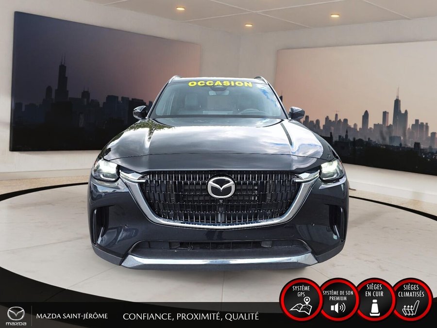 Mazda CX-90 hybride rechargeable GT hybride rechargeable | CUIR NAPPA | TOIT 2 RANGÉES | BOSE 12 HP | AWD | 3e RANGÉE 2025 Noir