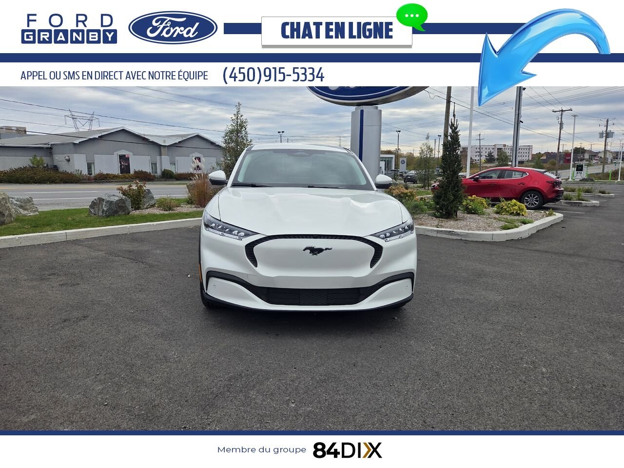 2022 Ford Mustang Mach-E White Granby - photo #1