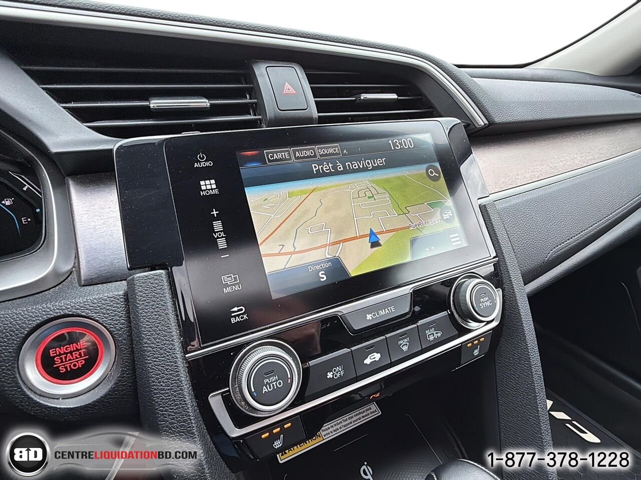 2017 HONDA CIVIC BERLINE TOURING AUTOMATIQUE | BD0383 Black Granby - photo #25