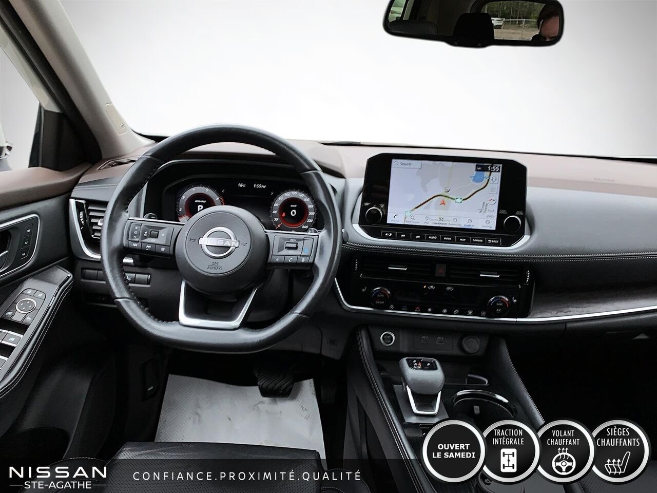 Nissan Rogue Platine | TOIT PANORAMIQUE | CUIR | AWD | CLIM 2 ZONES | 2023 Blanc Saint-Jérôme - photo #8