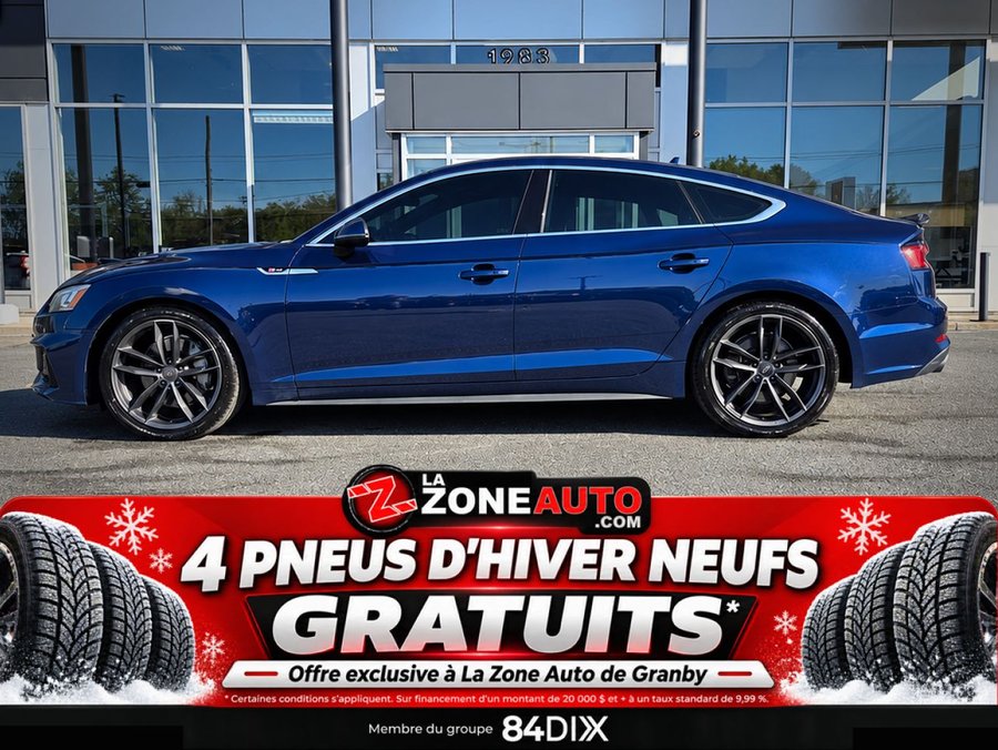 Audi A5 Sportback AWD + S LINE + 252HP 2018 Bleu