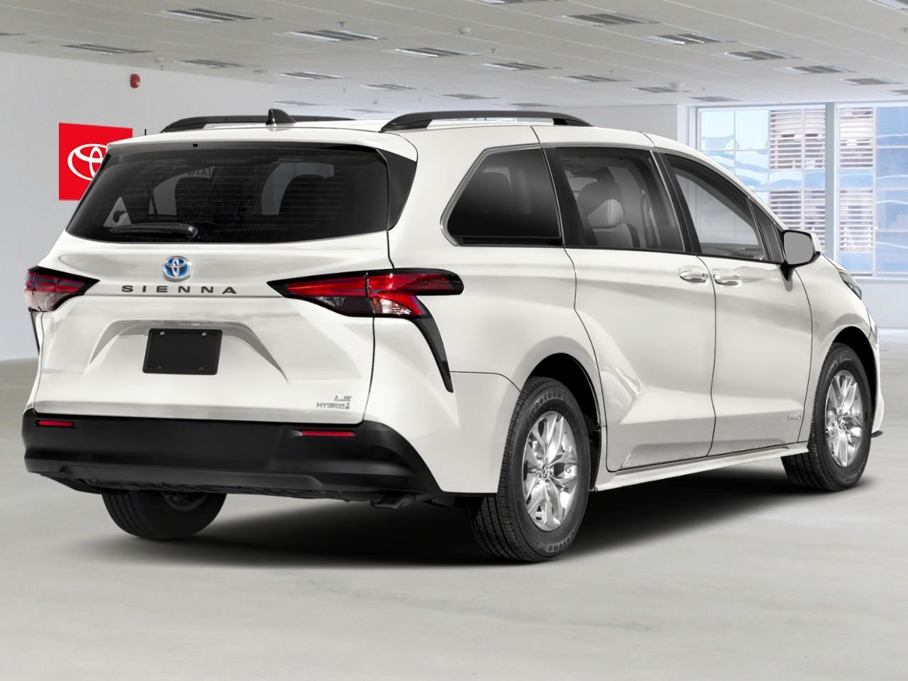 2024 Toyota Sienna HYBRID LE FWD / HEATED SEATS / POWER SLIDING DOORS / 8 SEATER / CARPLAY AND ANDROID AUTO White Mississauga - photo #2