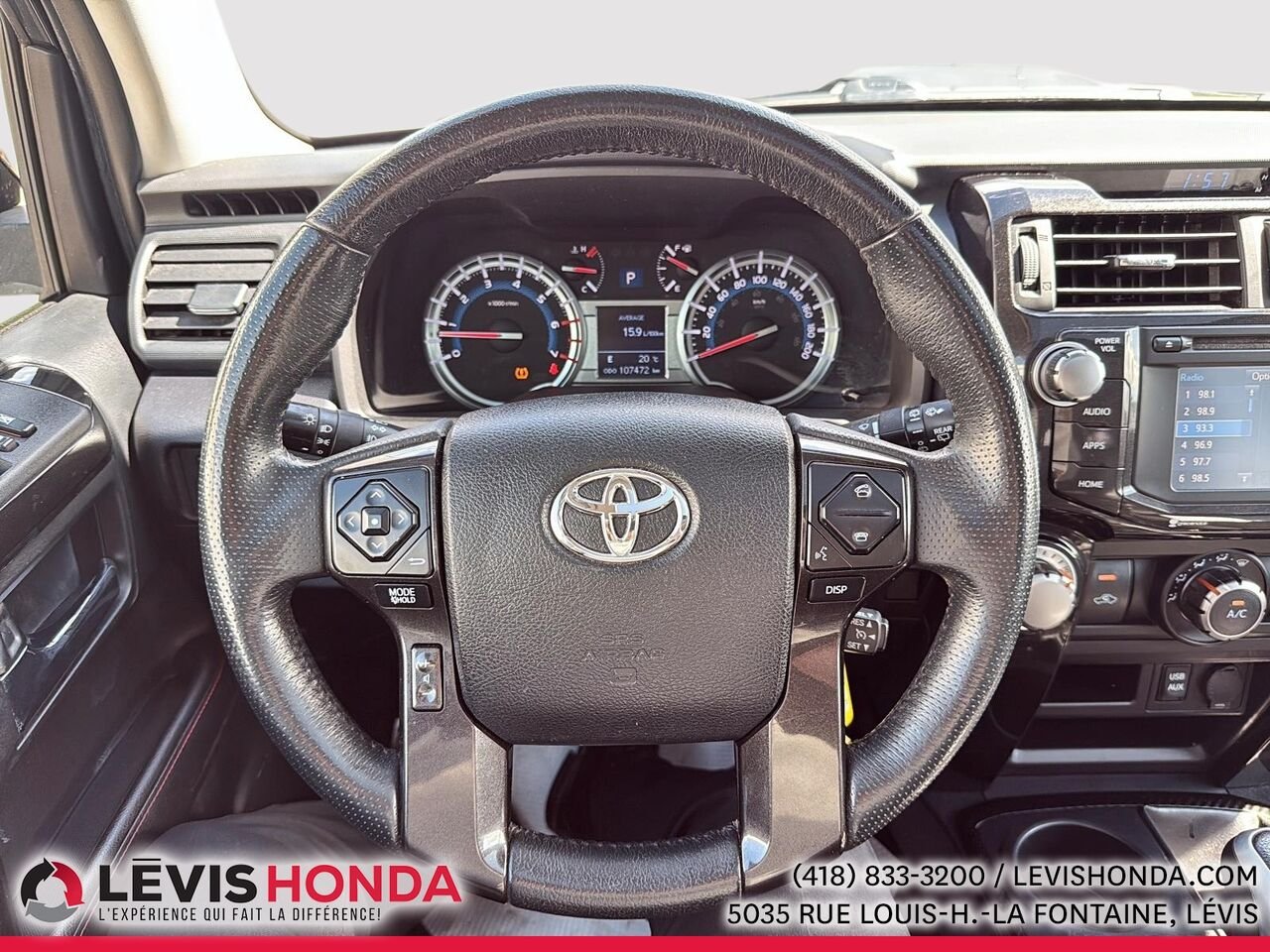 2019 Toyota 4RUNNER TRD OFF ROAD 4WD TRD OFF ROAD Black Lévis - photo #19
