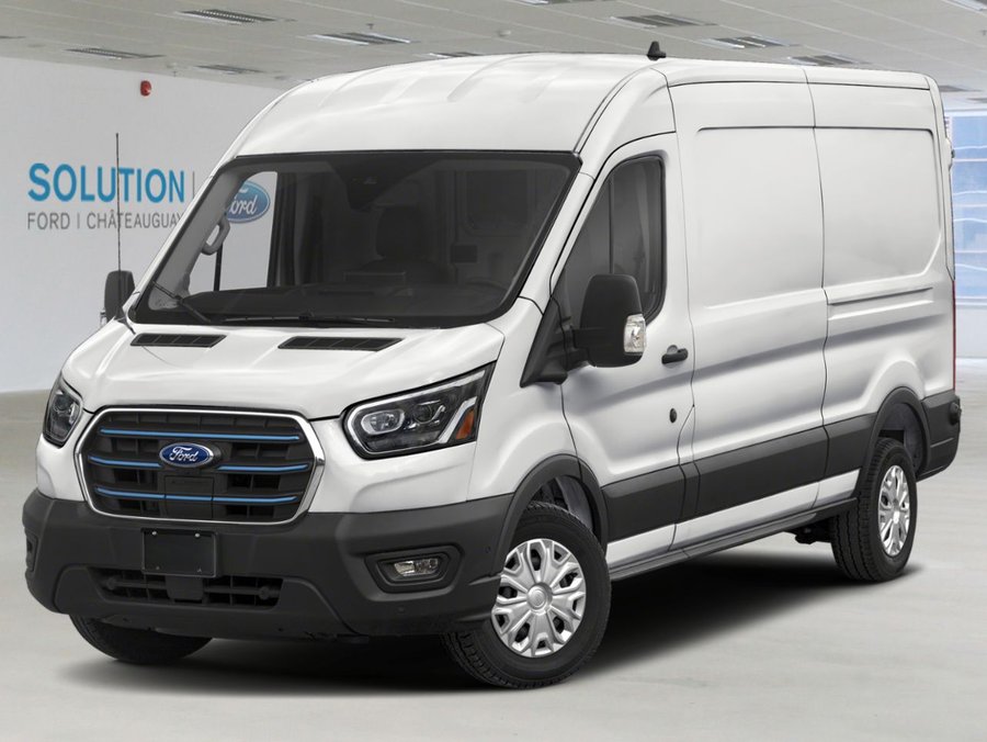 2025 Ford E-Transit Cargo Van Oxford White