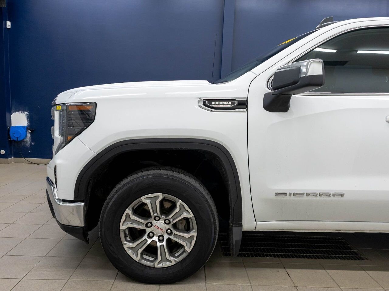 GMC Sierra 1500 SLE X31 CREW 4X4 DIESEL *NAV* SIÈGES CHAUF CARPLAY 2024 Blanc Saint-Jérôme - photo #32