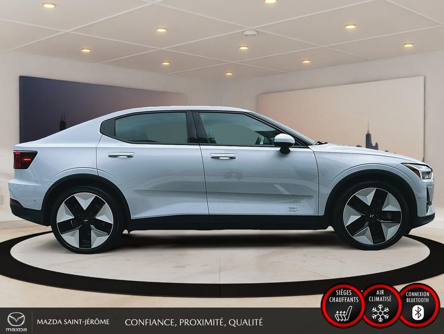 Polestar 2 LONG RANGE DUAL MOTOR | 1 PROPRIÉTAIRE | JAMAIS ACCIDENTÉ | TOIT OUVRANT | CUIR 2023 Gris