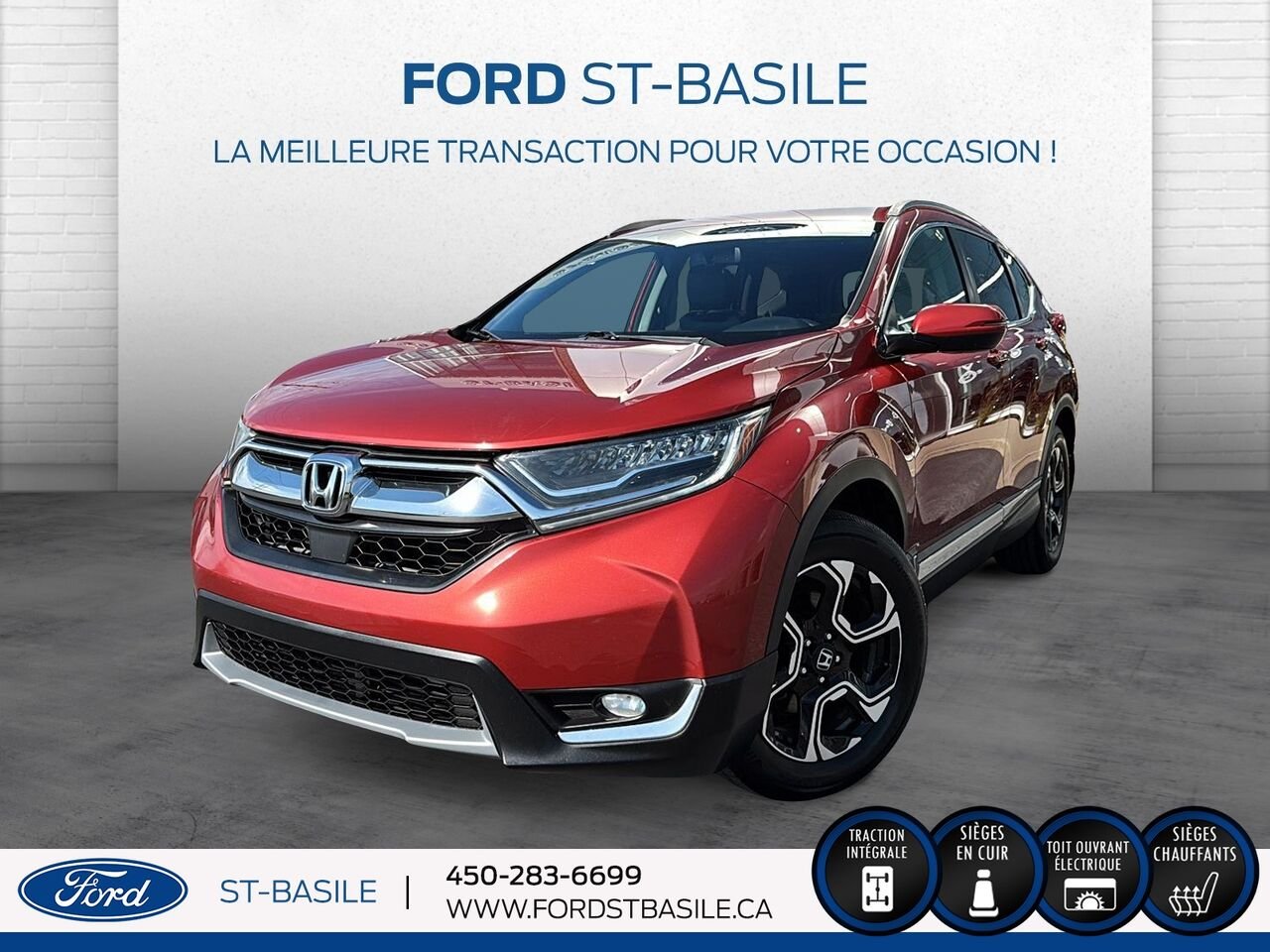 2018 HONDA CR-V Red Saint-Basile-le-Grand - photo #0