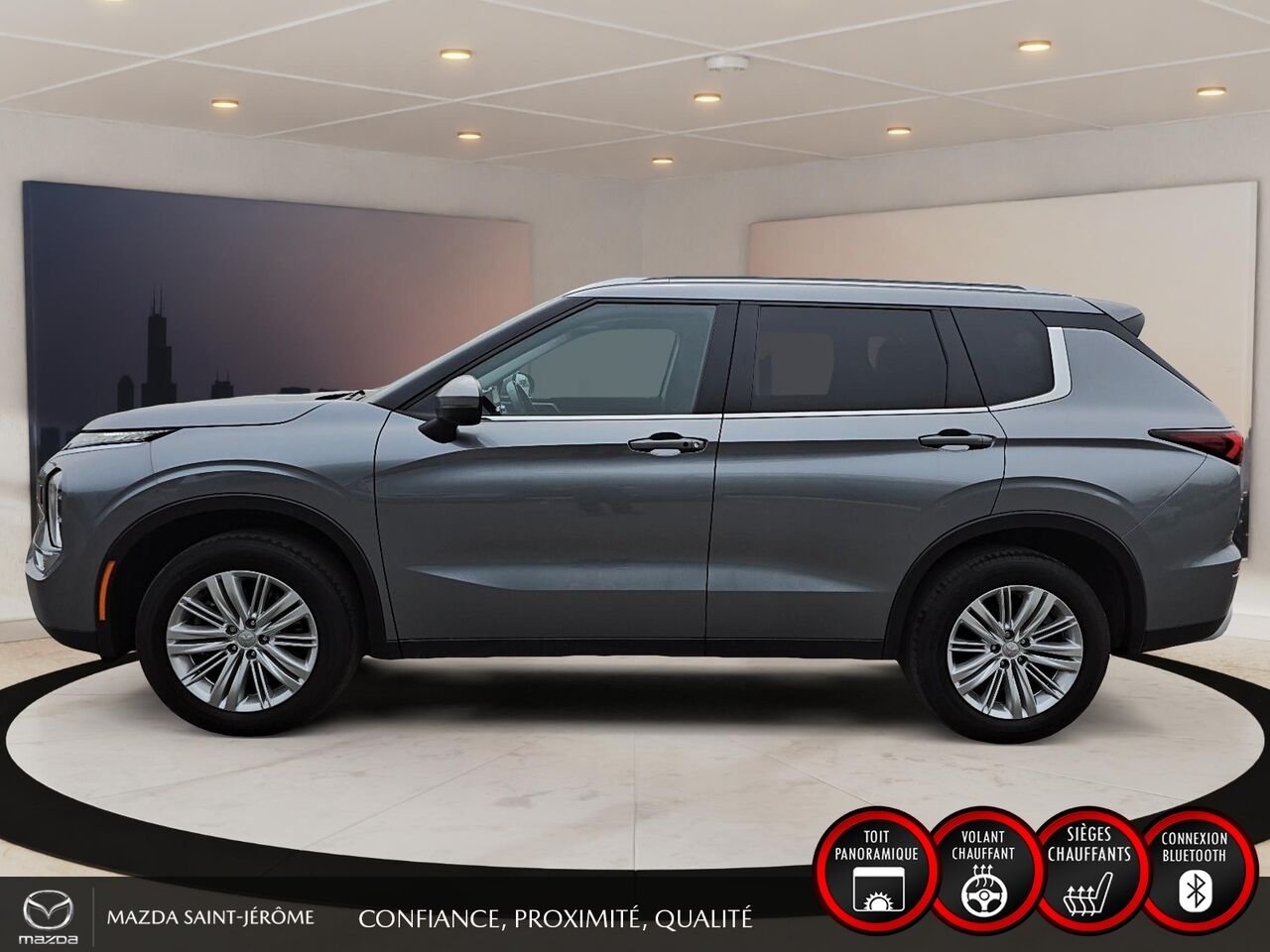 Mitsubishi Outlander SE | TOIT PANORAMIQUE | AWD | 7PLACES | 2024 Gris Saint-Jérôme - photo #10