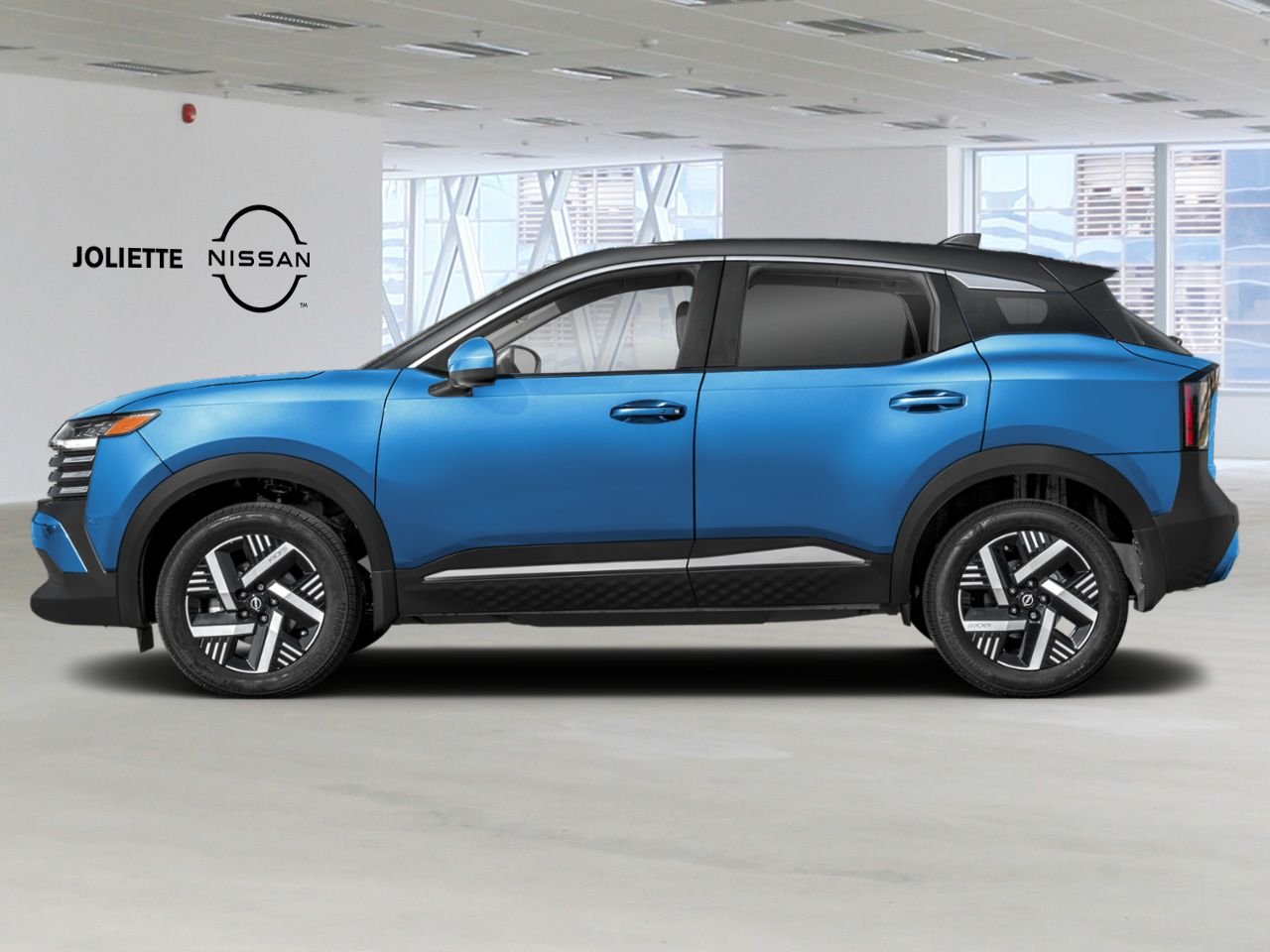 2026 NISSAN Kicks Artic Ice Blue Metallic/Super Black Joliette - photo #2