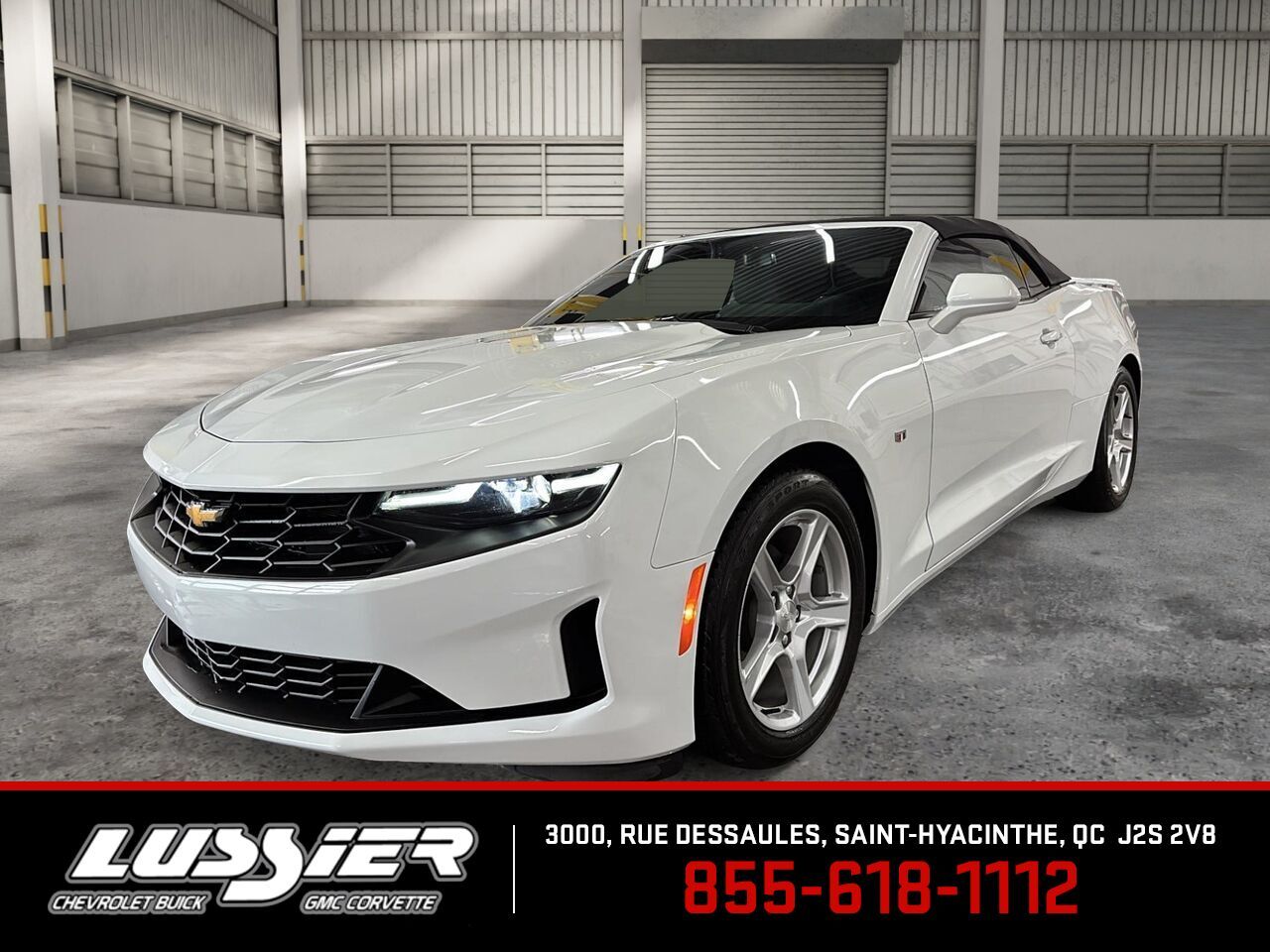 White 2023 Chevrolet Camaro Convertible Rear-Wheel Drive Automatic