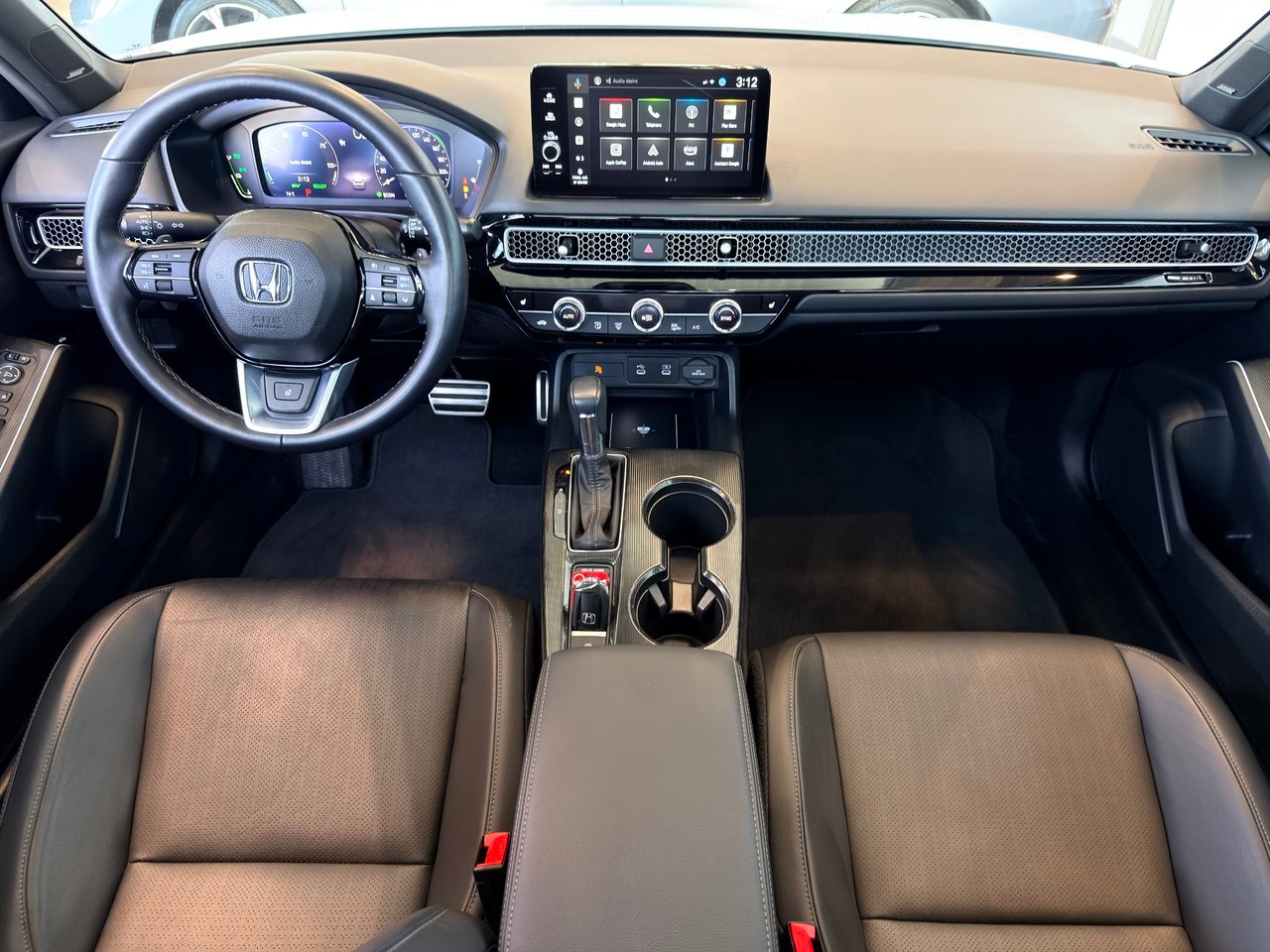 2025 Honda Civic Sedan Hybrid White Notre-Dame-des-Prairies - photo #19