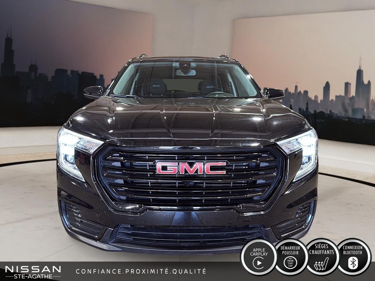 GMC Terrain AWD | BANCS CHAUFFANTS | CARPLAY SANS FIL | DÉMARREUR À DISTANCE 2023 Noir Saint-Jérôme - photo #1
