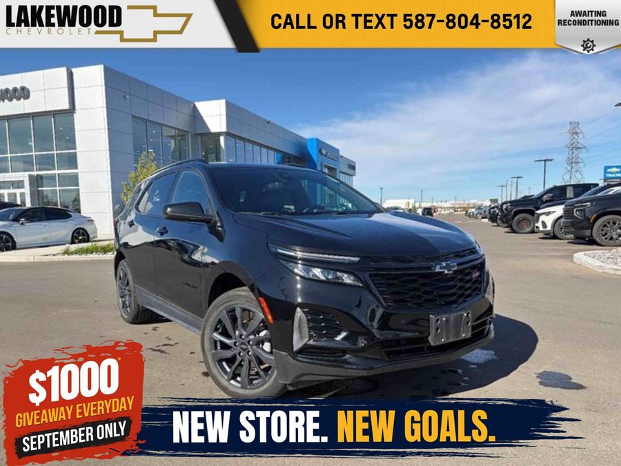 2024 Chevrolet Equinox RS Plus AWD 1.5T | Heated Bucket Seats Black