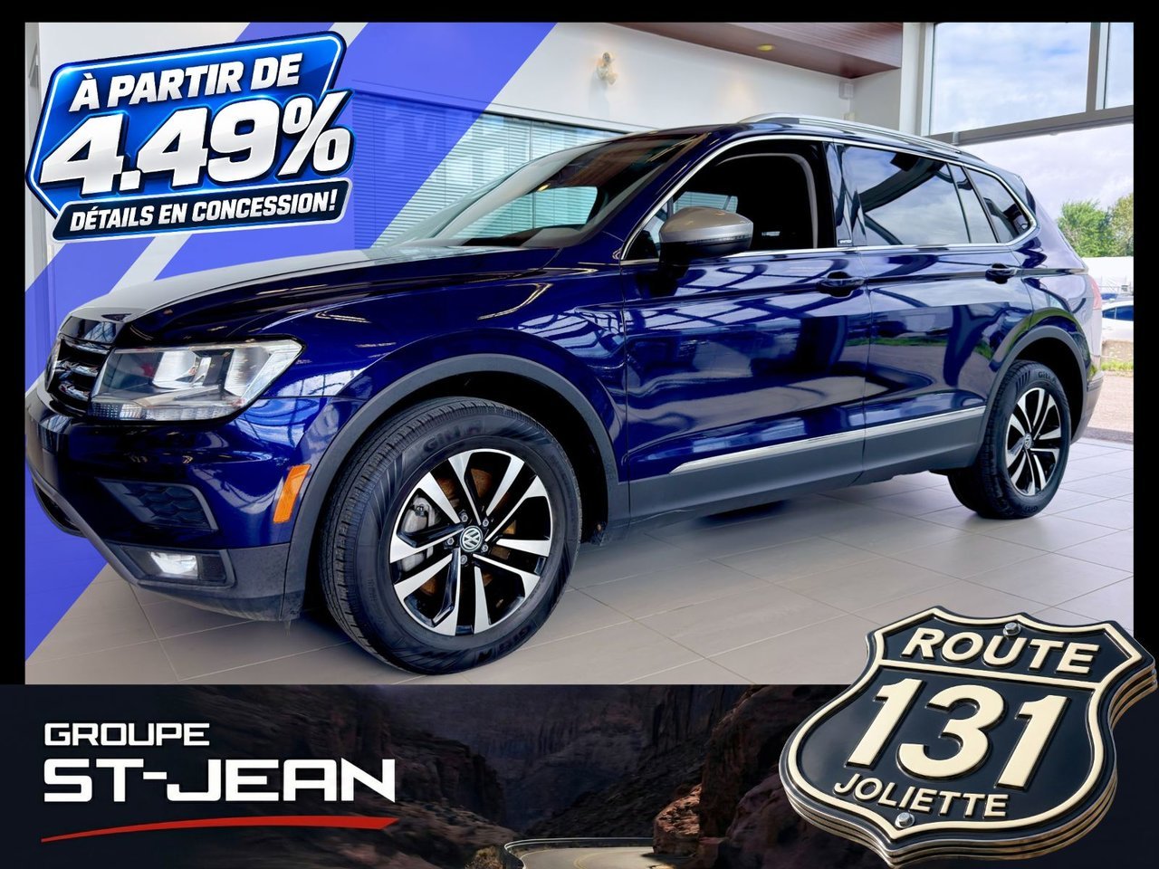 Volkswagen Tiguan 2021 Bleu Notre-Dame-des-Prairies - photo #0