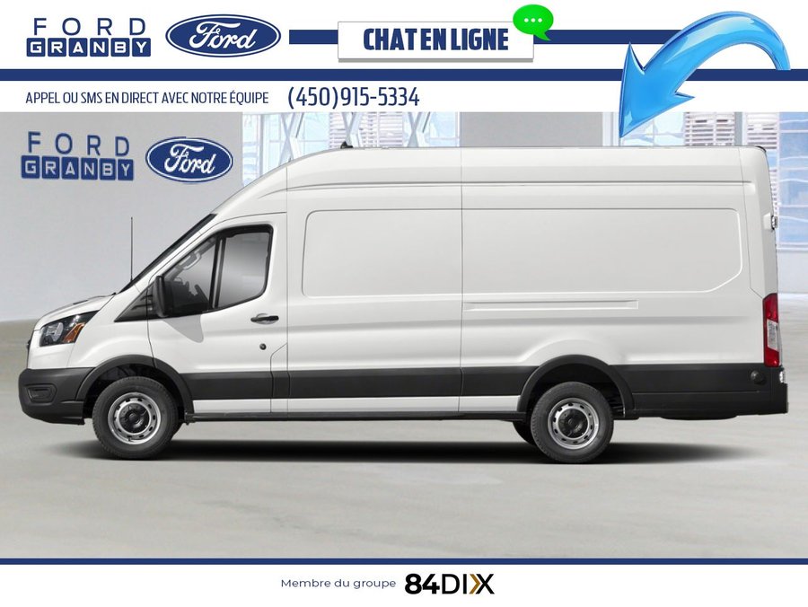 Ford Transit fourgon utilitaire T-350 toit surélevé PA 148 po PNBV de 9 500 lb 2025 Blanc Oxford