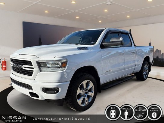 2020 Ram 1500 Big Horn Quad Cab 4x4 caisse de 6 pi 4 po White