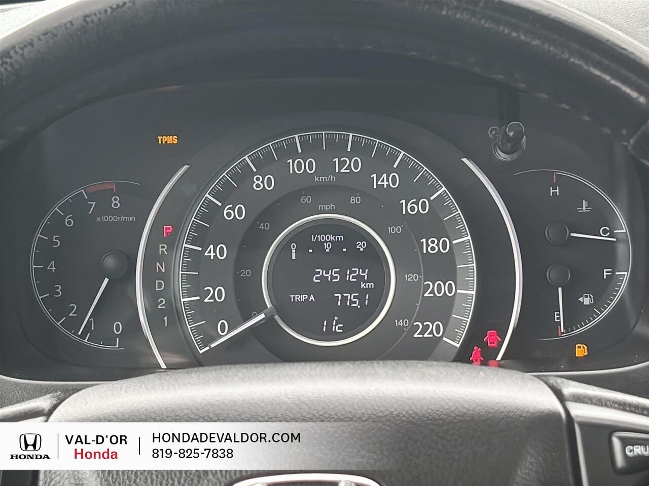 Honda CR-V AWD 5 portes EX-L 2013 Rouge Val-d'Or - photo #9