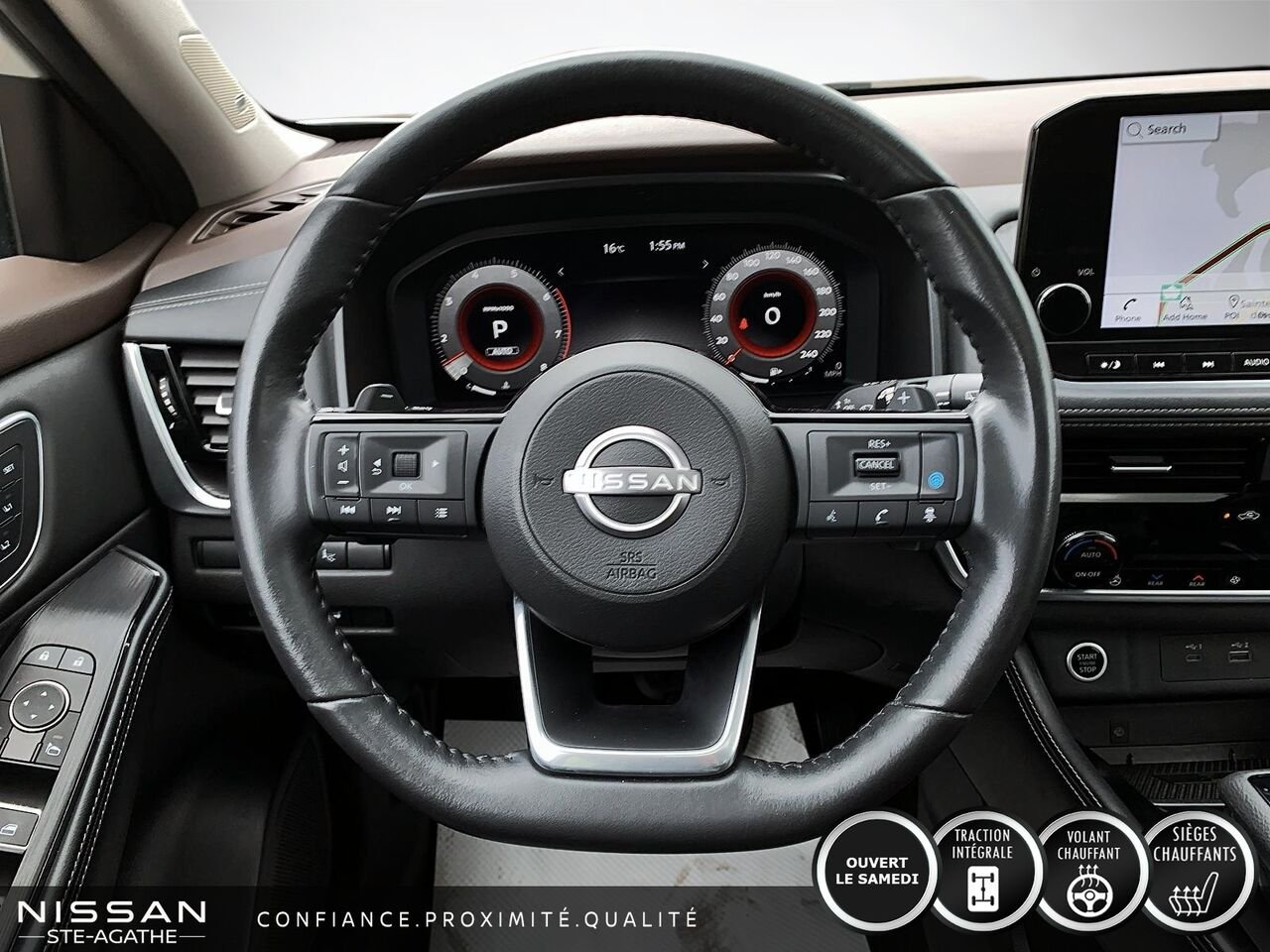 Nissan Rogue Platine | TOIT PANORAMIQUE | CUIR | AWD | CLIM 2 ZONES | 2023 Blanc Saint-Jérôme - photo #9
