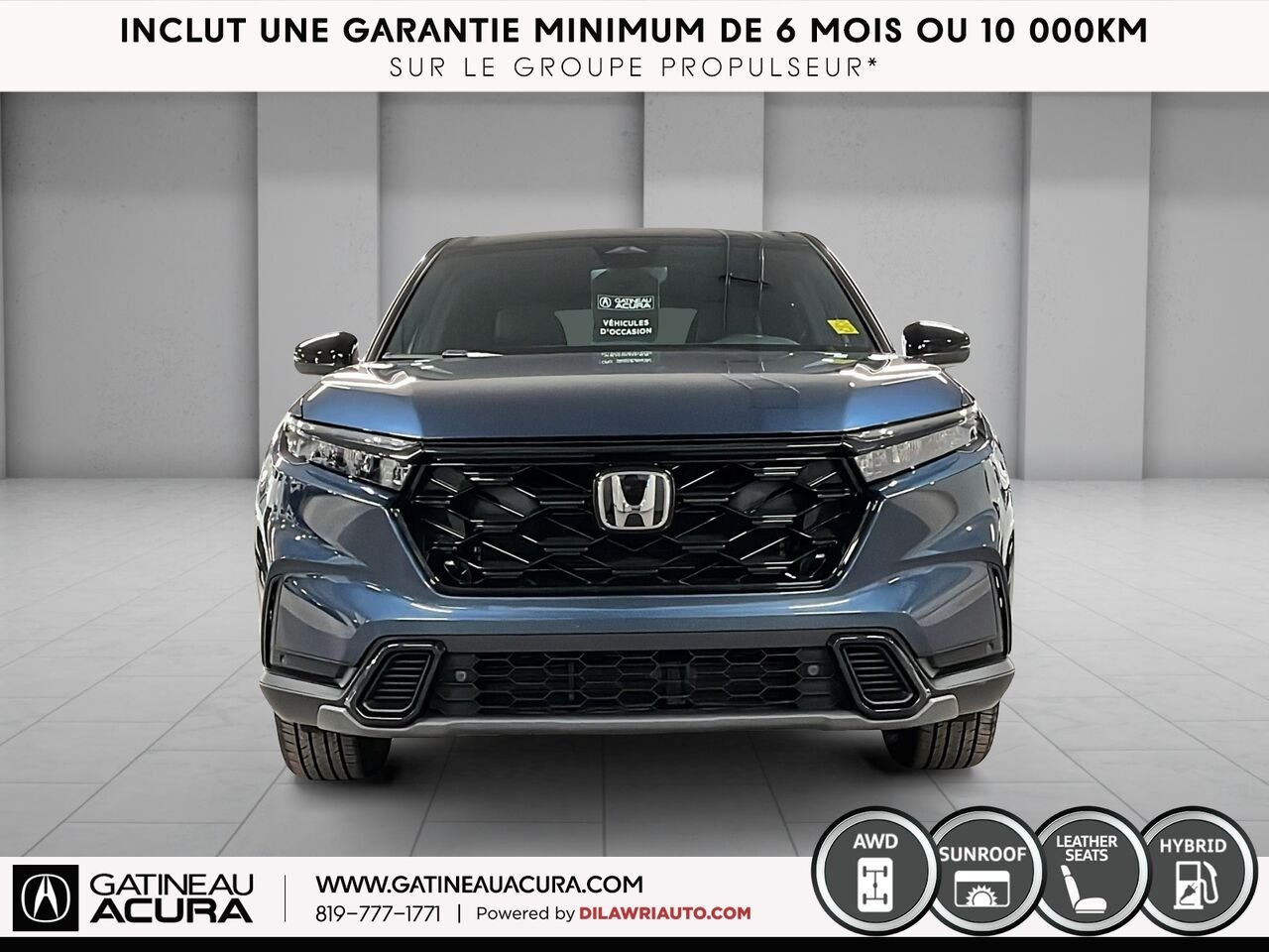 Honda CR-V hybride EX-L Traction Intégrale 2024 Bleu Gatineau - photo #13