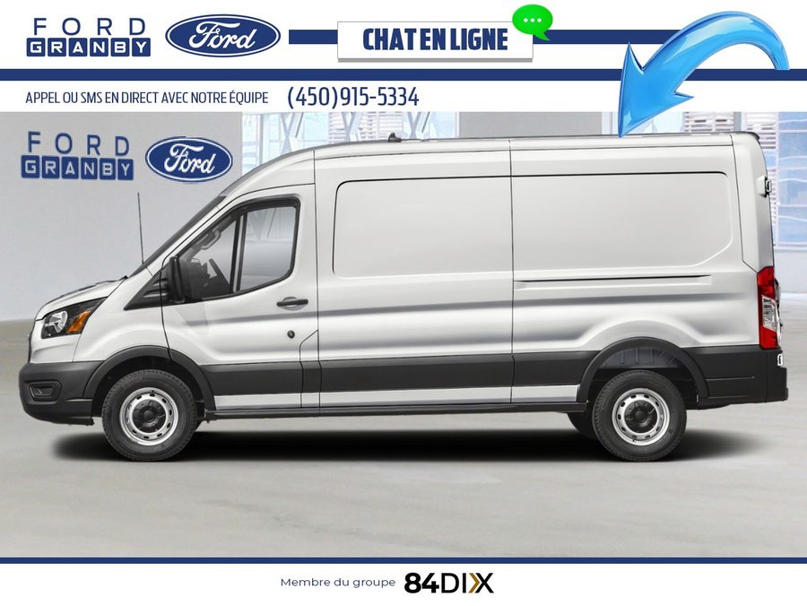 Ford Transit fourgon utilitaire T-350 TI toit moyen 148 po PNBV de 9 500 lb 2025 Blanc Oxford