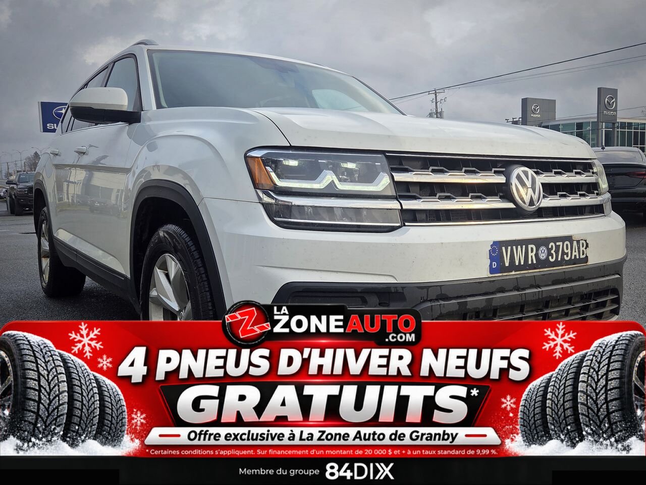 2019 Volkswagen Atlas V6 White Granby - photo #8