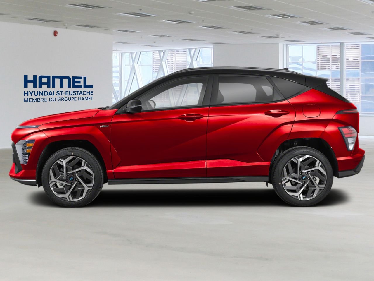 Hyundai Kona 2027 Rouge ultime avec toit Noir abyssal Saint-Eustache - photo #1