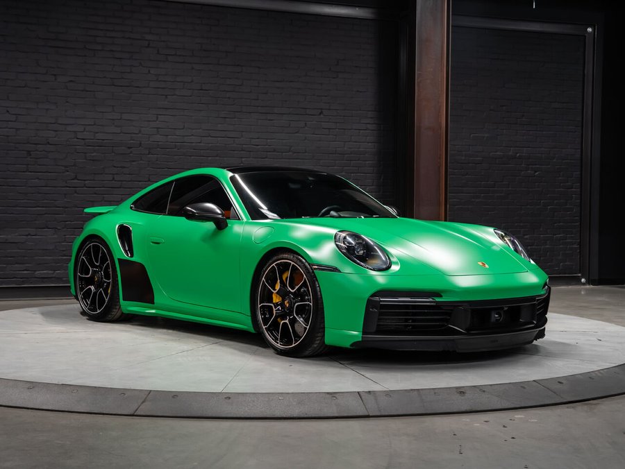 2021 Porsche 911 Turbo S | Front Lift | PDCC Suspension | Sunroof | Heated & Ventilated Seats Python Green