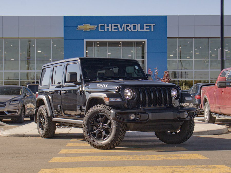 2023 Jeep Wrangler Willys 4-Door 4x4 3.6L | Heated Bucket Seats Black
