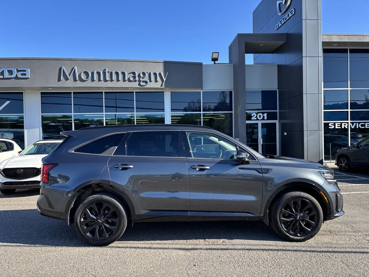 KIA SORENTO EX EX Traction Intégrale 2021 Gris Montmagny - photo #3