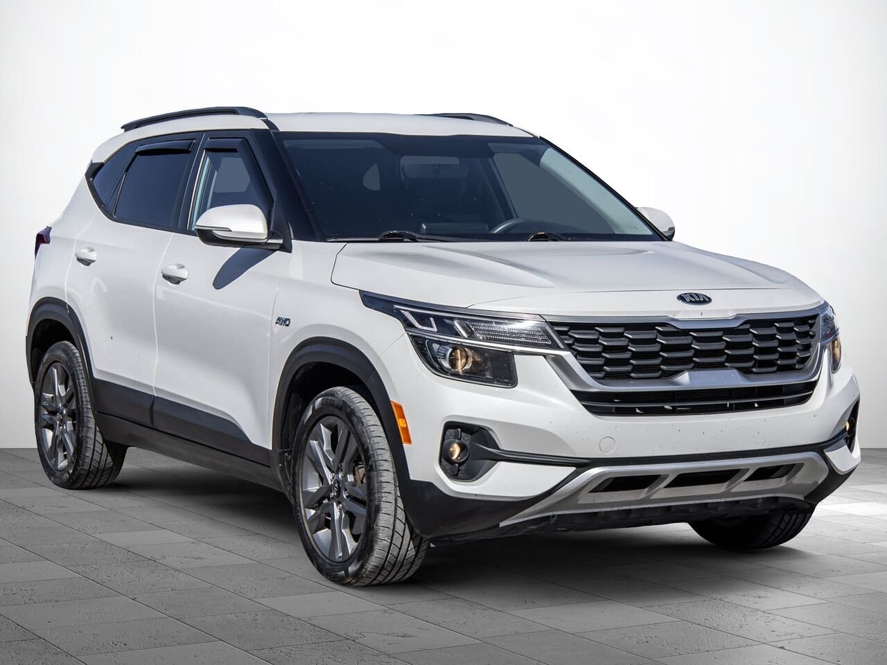 Kia Seltos 2021 Blanc Sainte-Julienne - photo #1